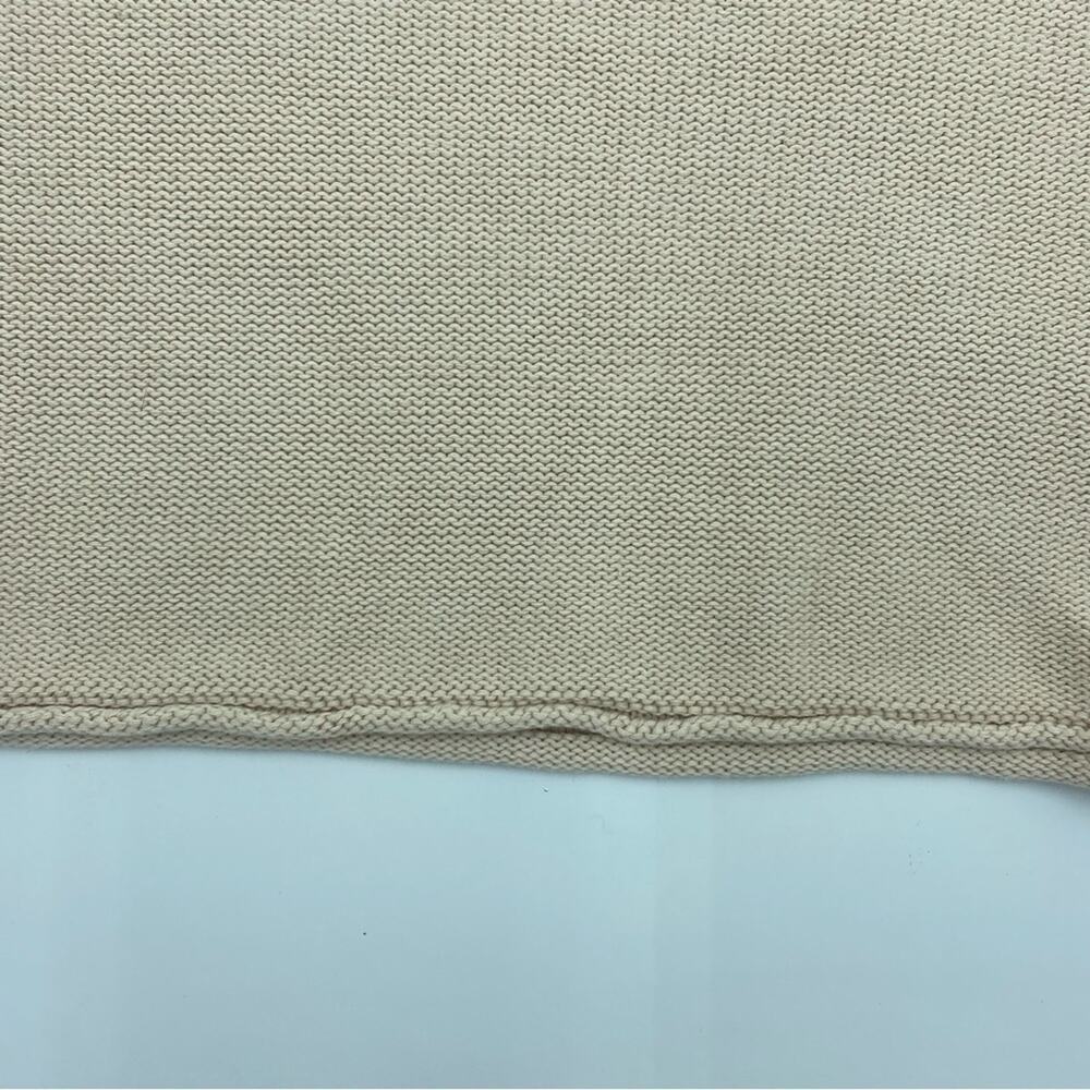 Chelsea & Theodore Sweater “inside out seams” Crewneck‎ Cream - M - Picture 6 of 10
